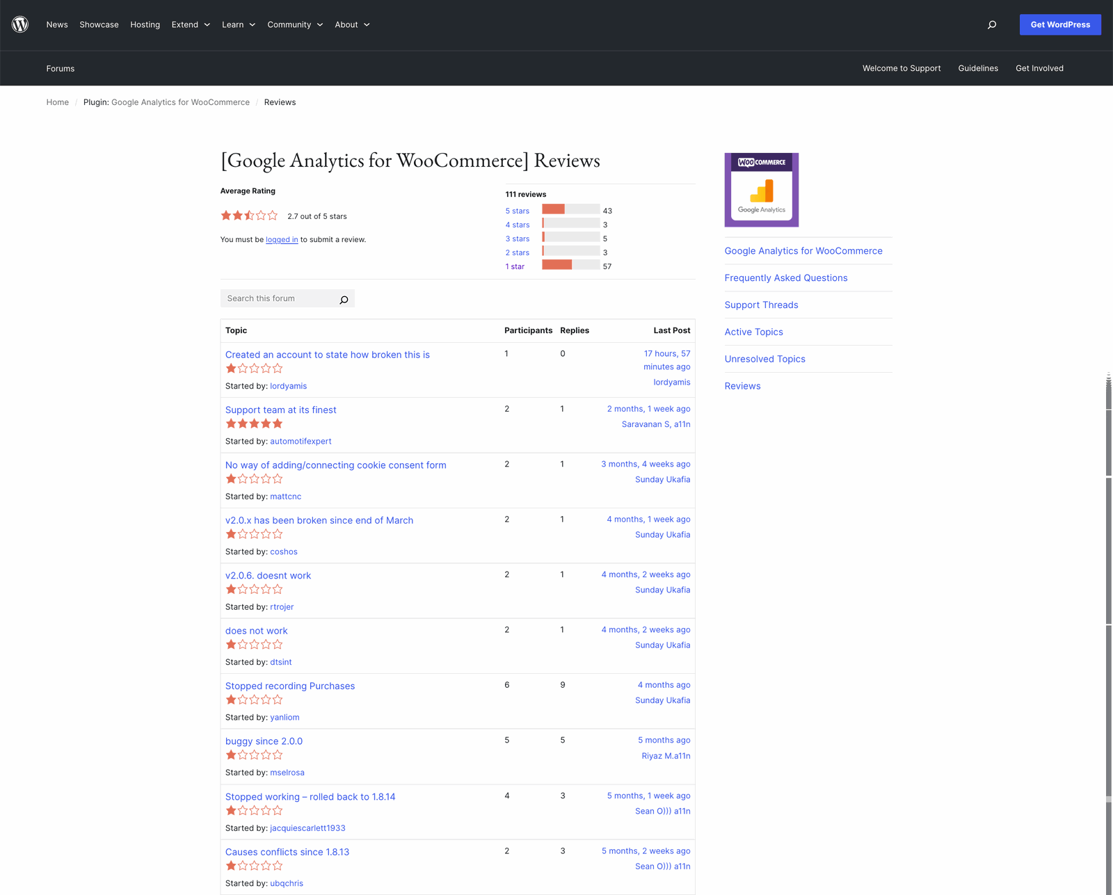 Reviews of the Google Analytics plugin for WooCommerce Reviews of the Google Analytics plugin for WooCommerce